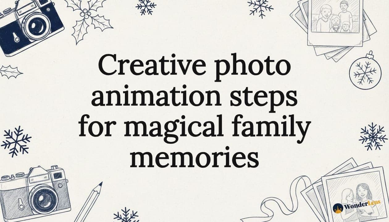 Creative photo animation steps for magical family memories