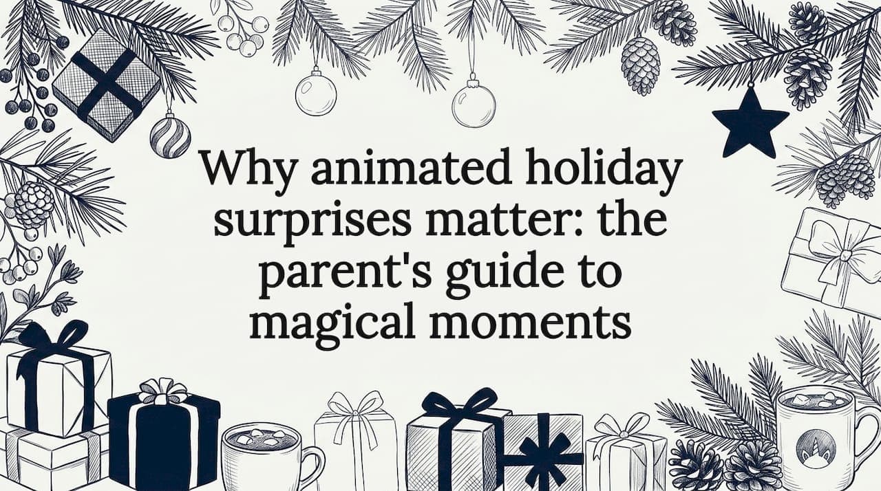 Why animated holiday surprises matter: the parent's guide to magical moments