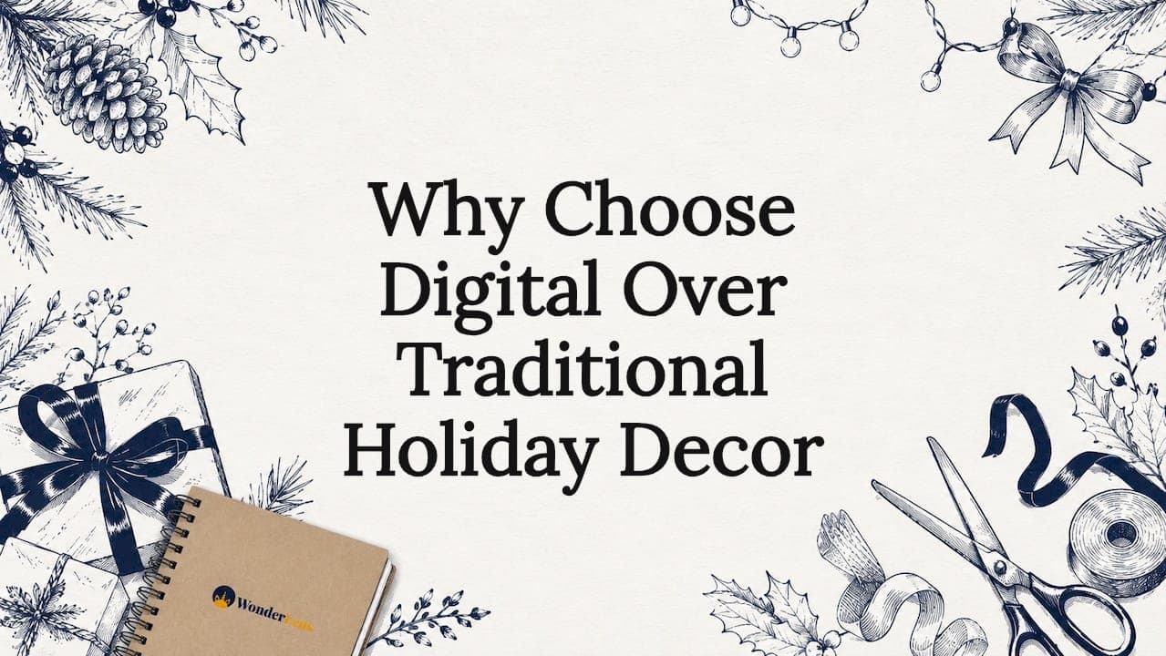 Why Choose Digital Over Traditional Holiday Decor