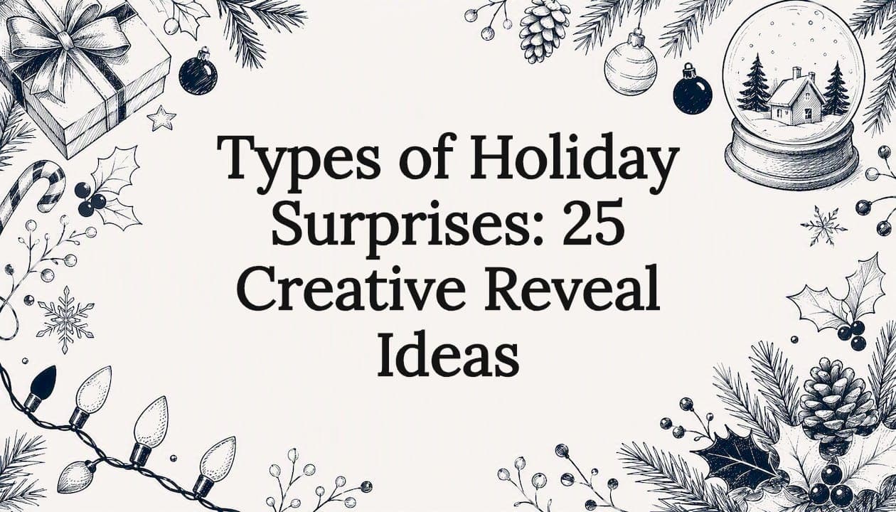 Types of Holiday Surprises: 25 Creative Reveal Ideas