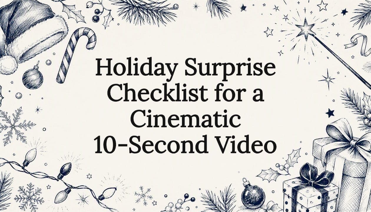 Holiday Surprise Checklist for a Cinematic 10-Second Video
