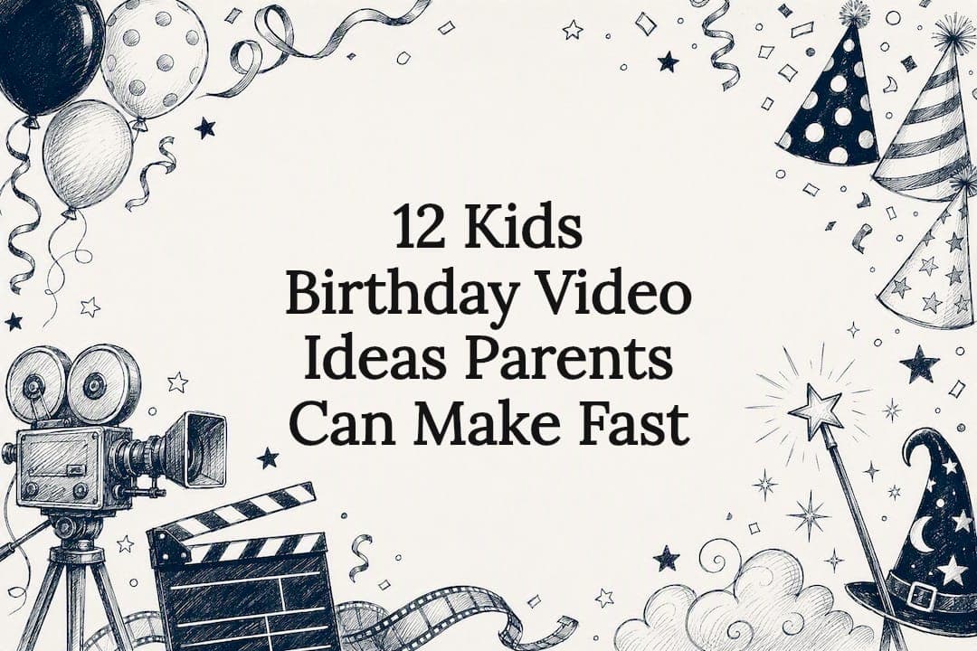 12 Kids Birthday Video Ideas Parents Can Make Fast