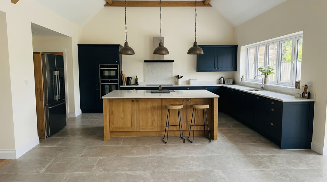 Leprechaun before and after — real kitchen transformed with AI