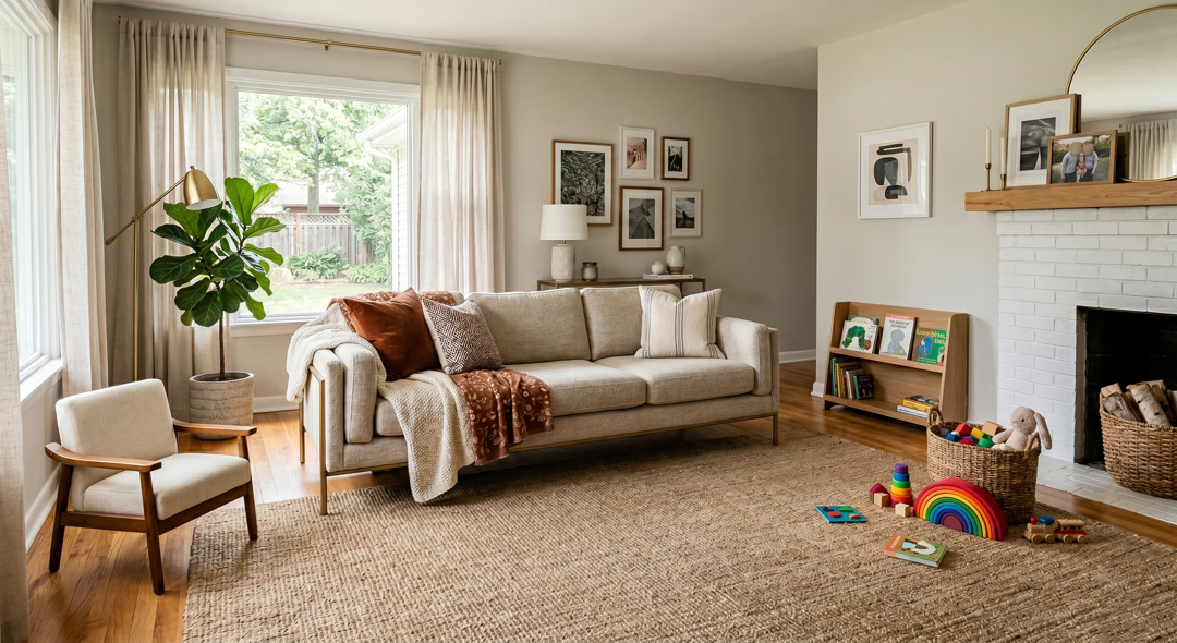 Princess before and after — real room transformed with AI